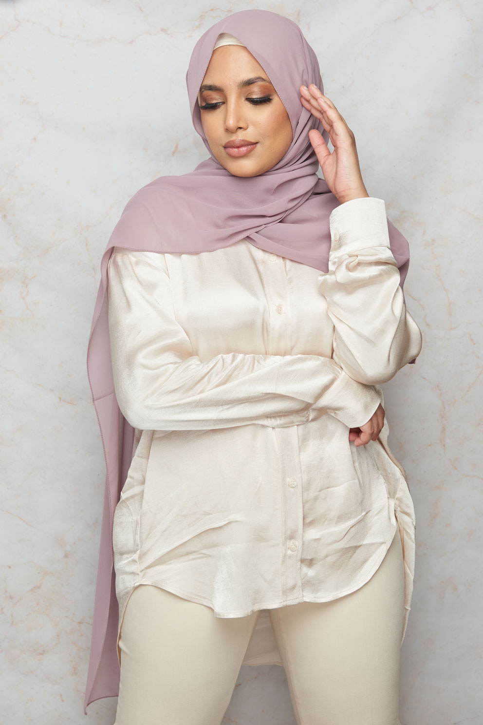Pale Rose Premium Chiffon Hijab