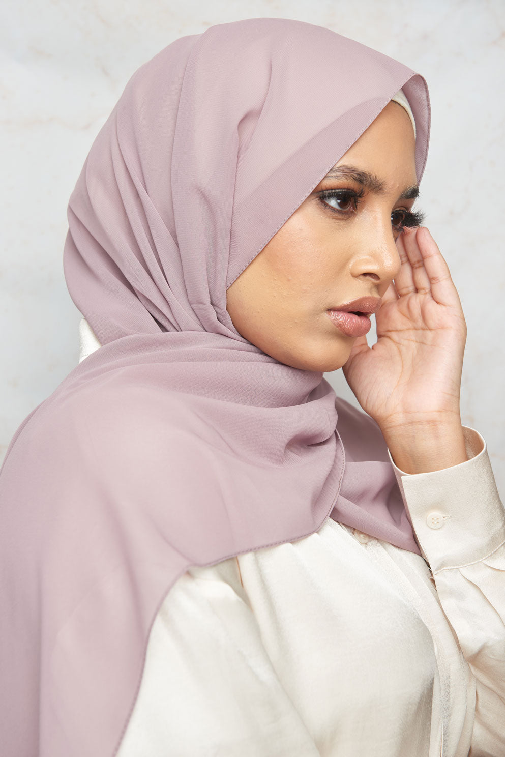Pale Rose Premium Chiffon Hijab