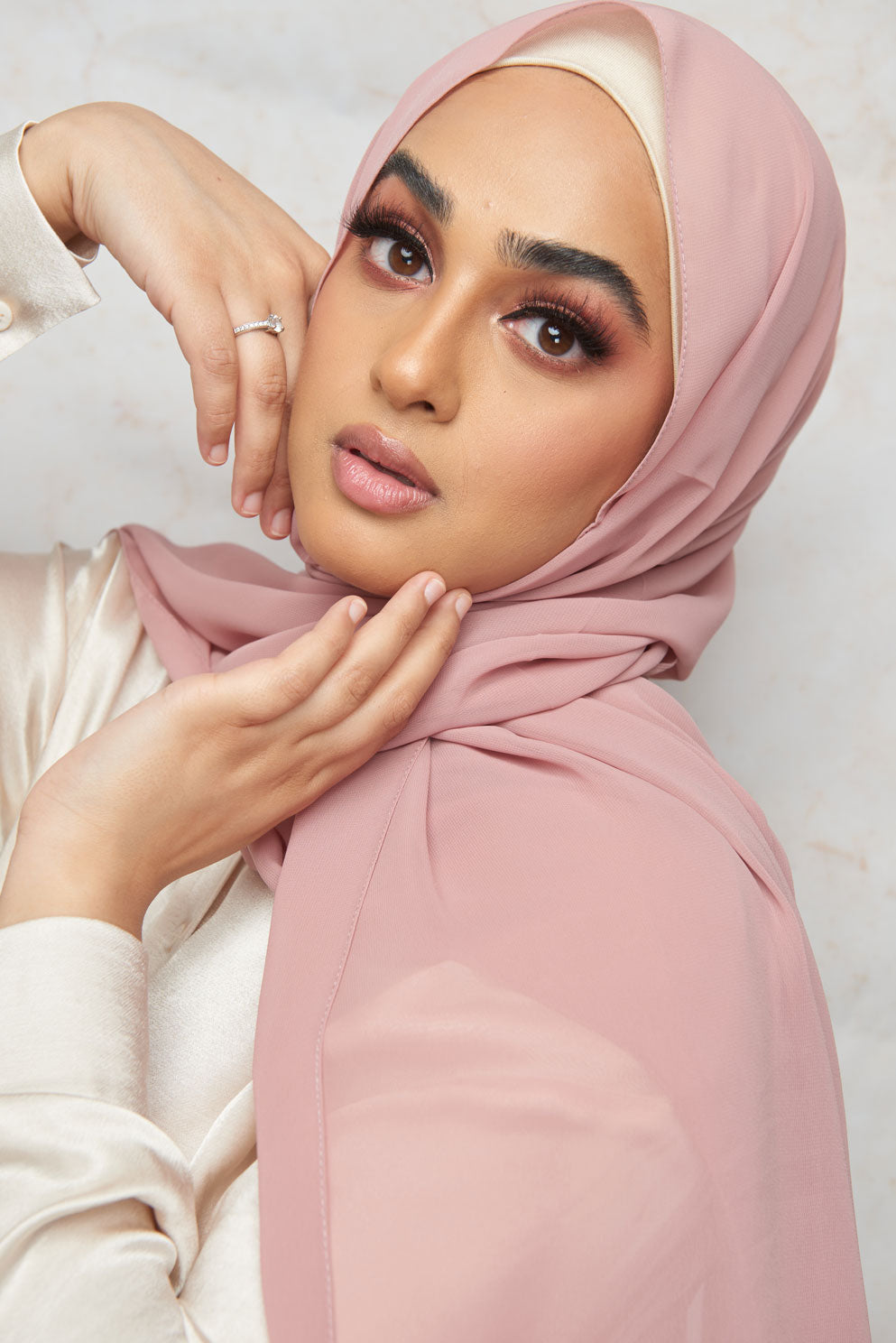 Pink Nevada Premium Chiffon Hijab