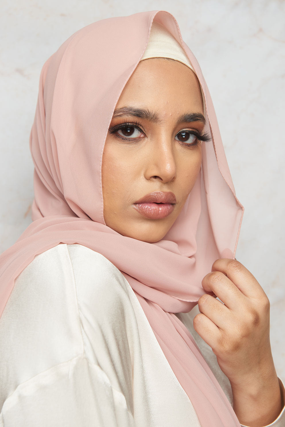 Veiled Pink Premium Chiffon Hijab