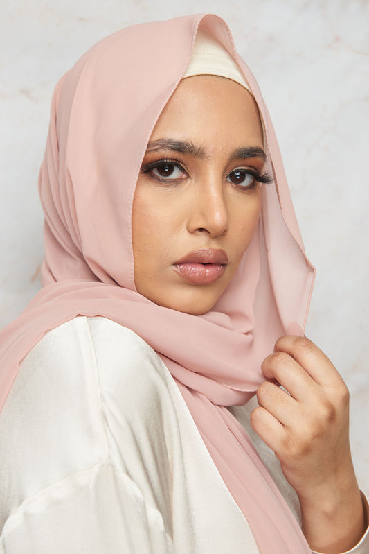 Veiled Pink Premium Chiffon Hijab