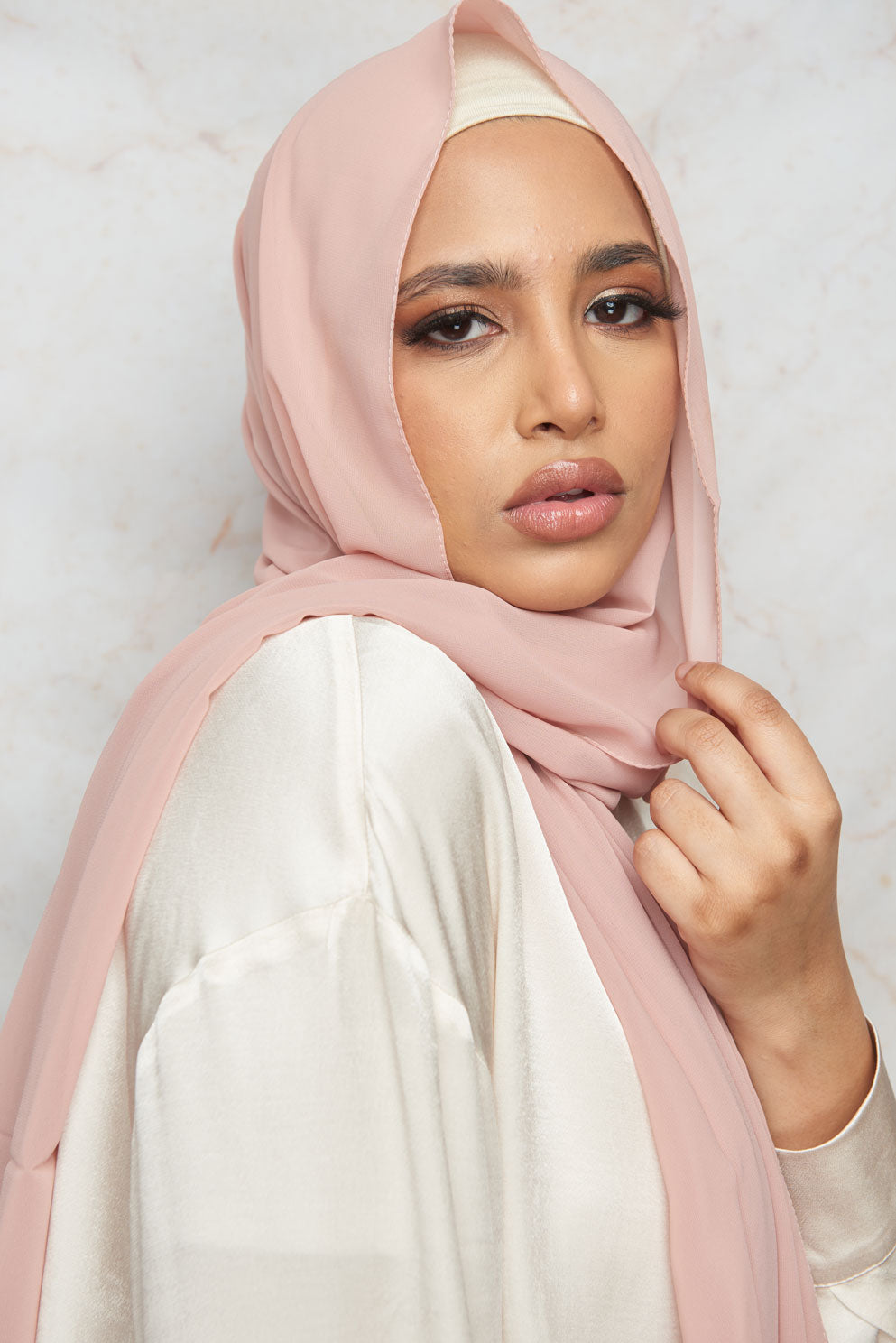 Veiled Pink Premium Chiffon Hijab