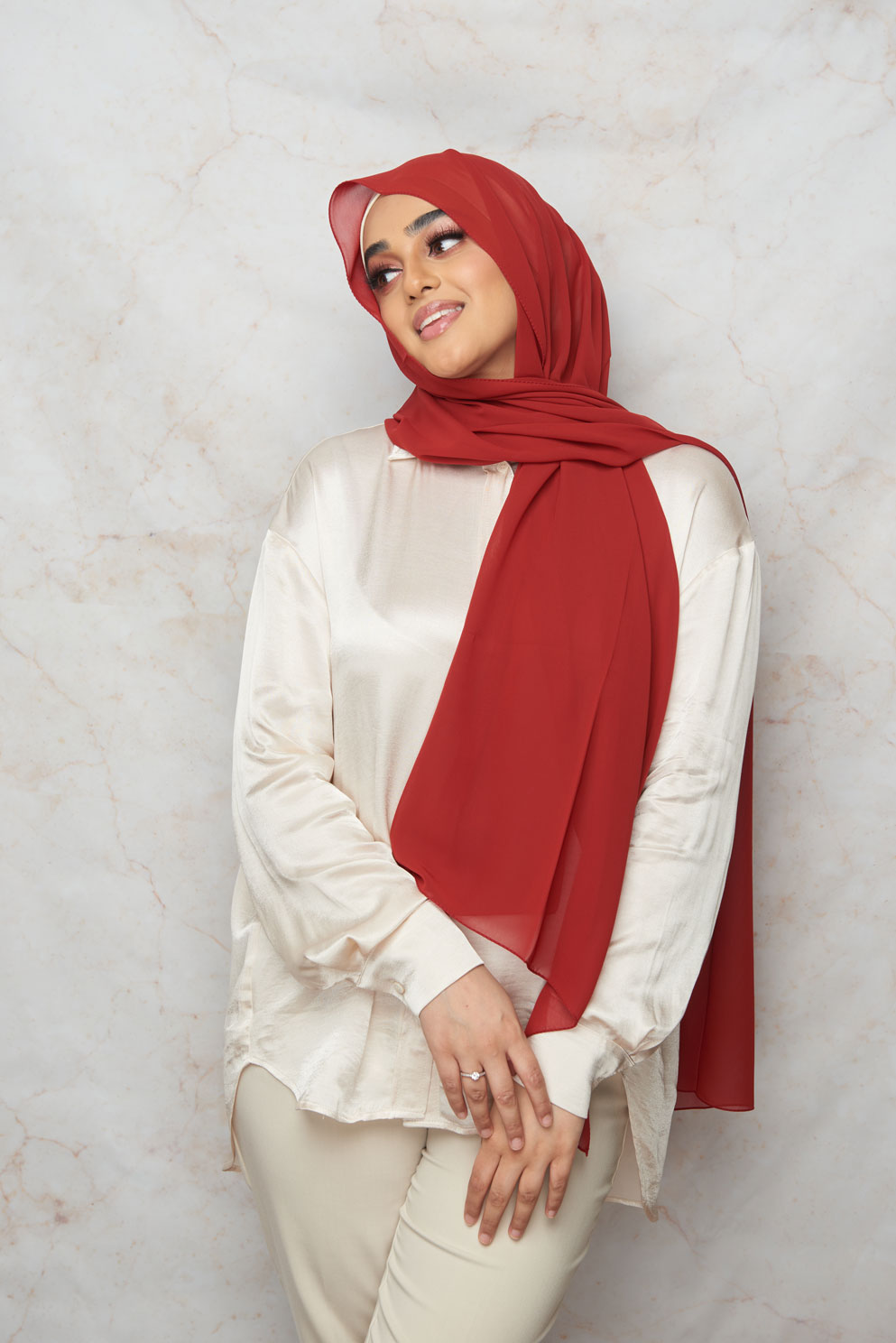 Paprika Premium Chiffon Hijab
