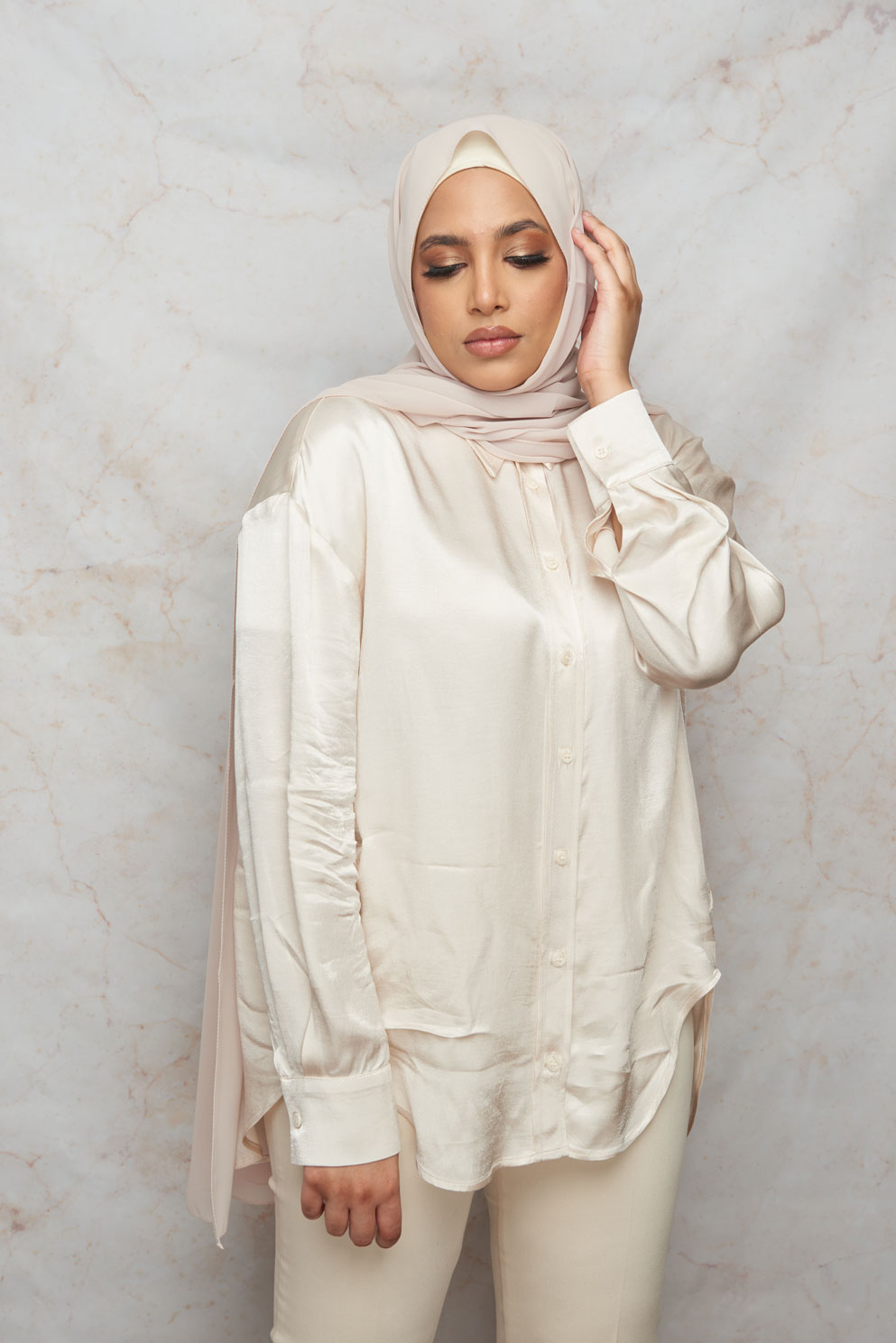 Jasmine White Premium Chiffon Hijab