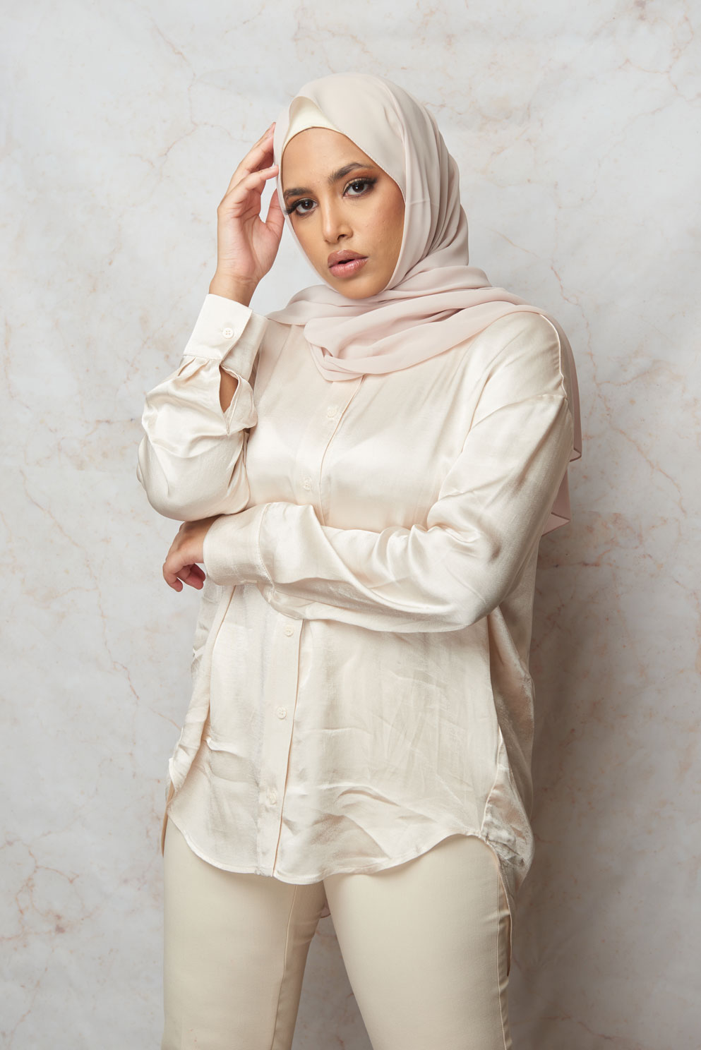 Jasmine White Premium Chiffon Hijab