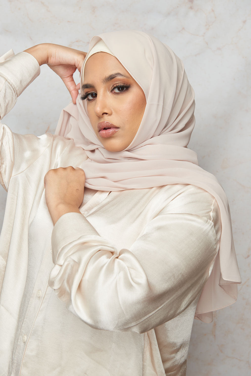 Jasmine White Premium Chiffon Hijab