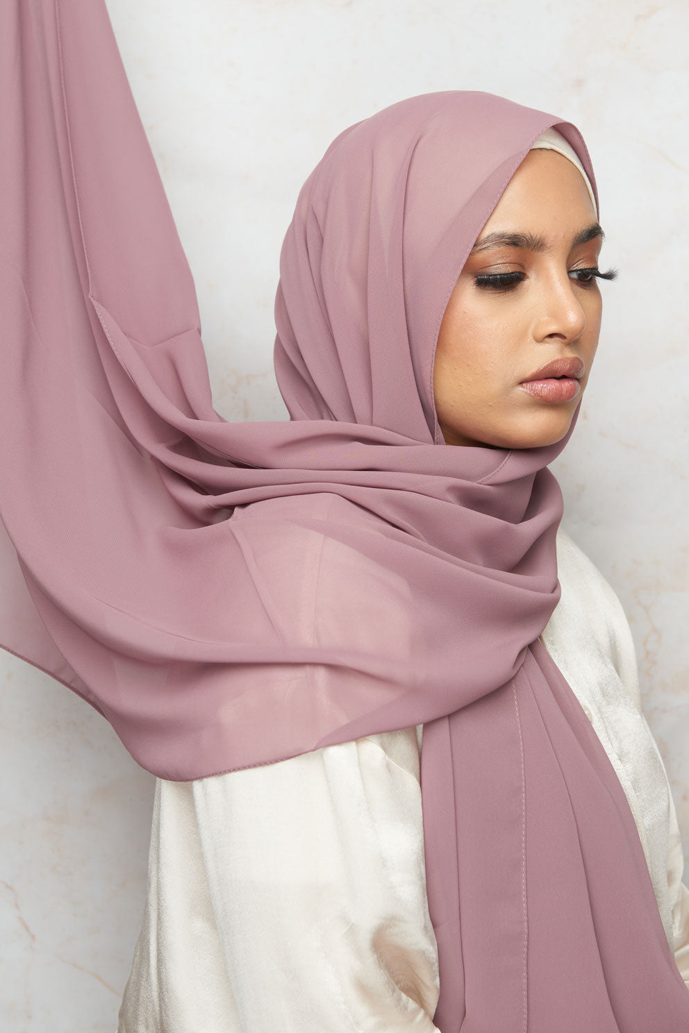 Rose Mauve Premium Chiffon Hijab