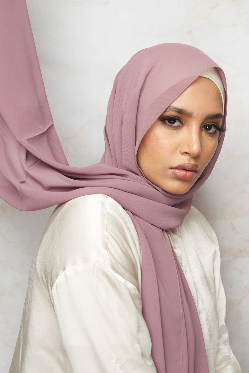 Rose Mauve Premium Chiffon Hijab