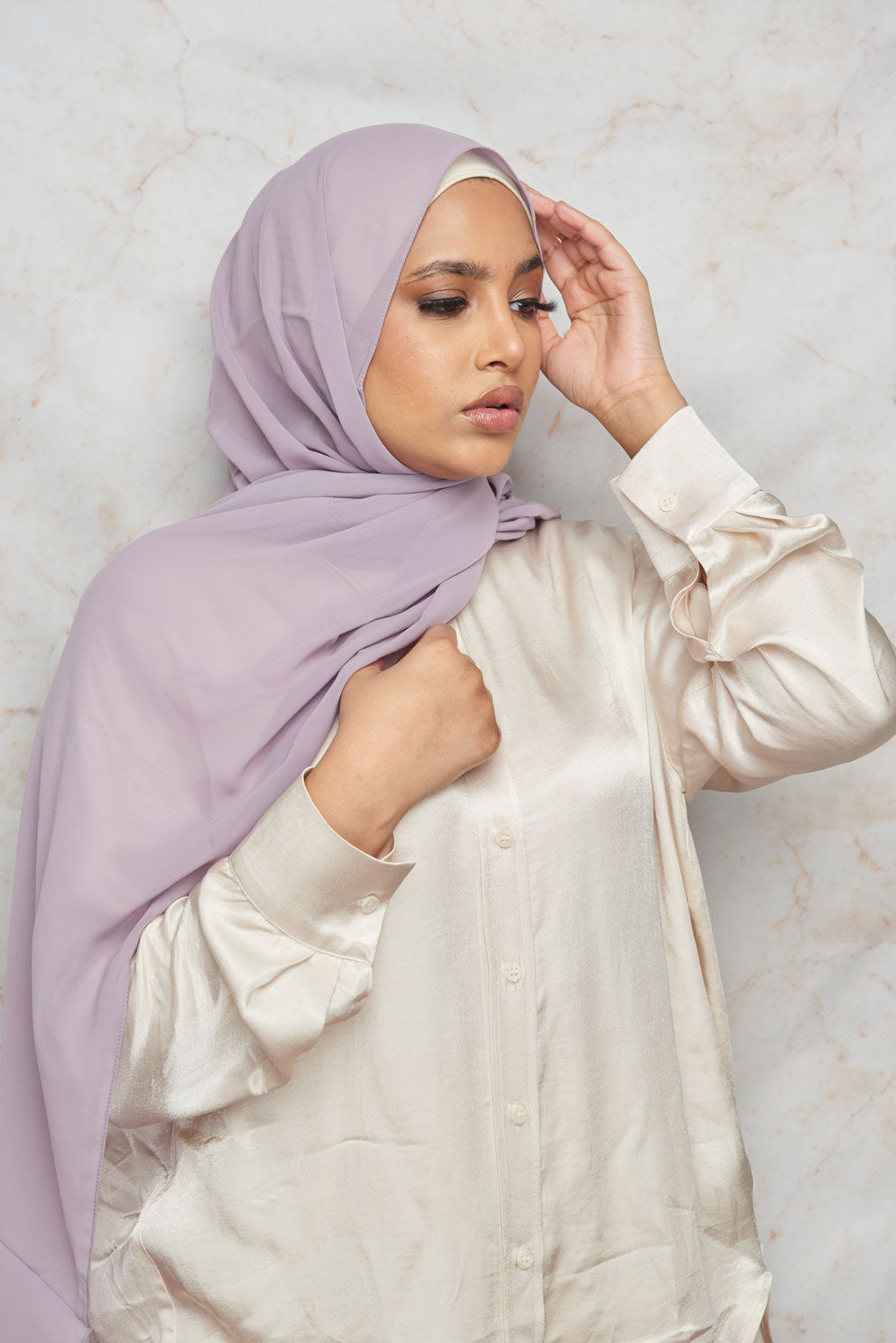 Pale Lavender Premium Chiffon Hijab