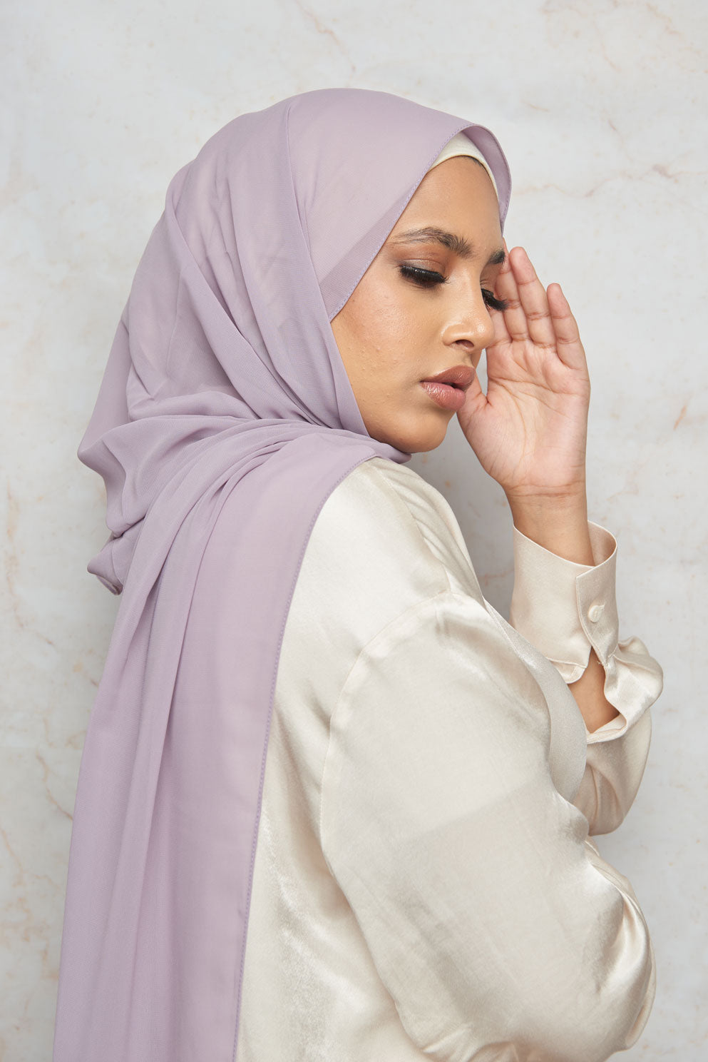Pale Lavender Premium Chiffon Hijab