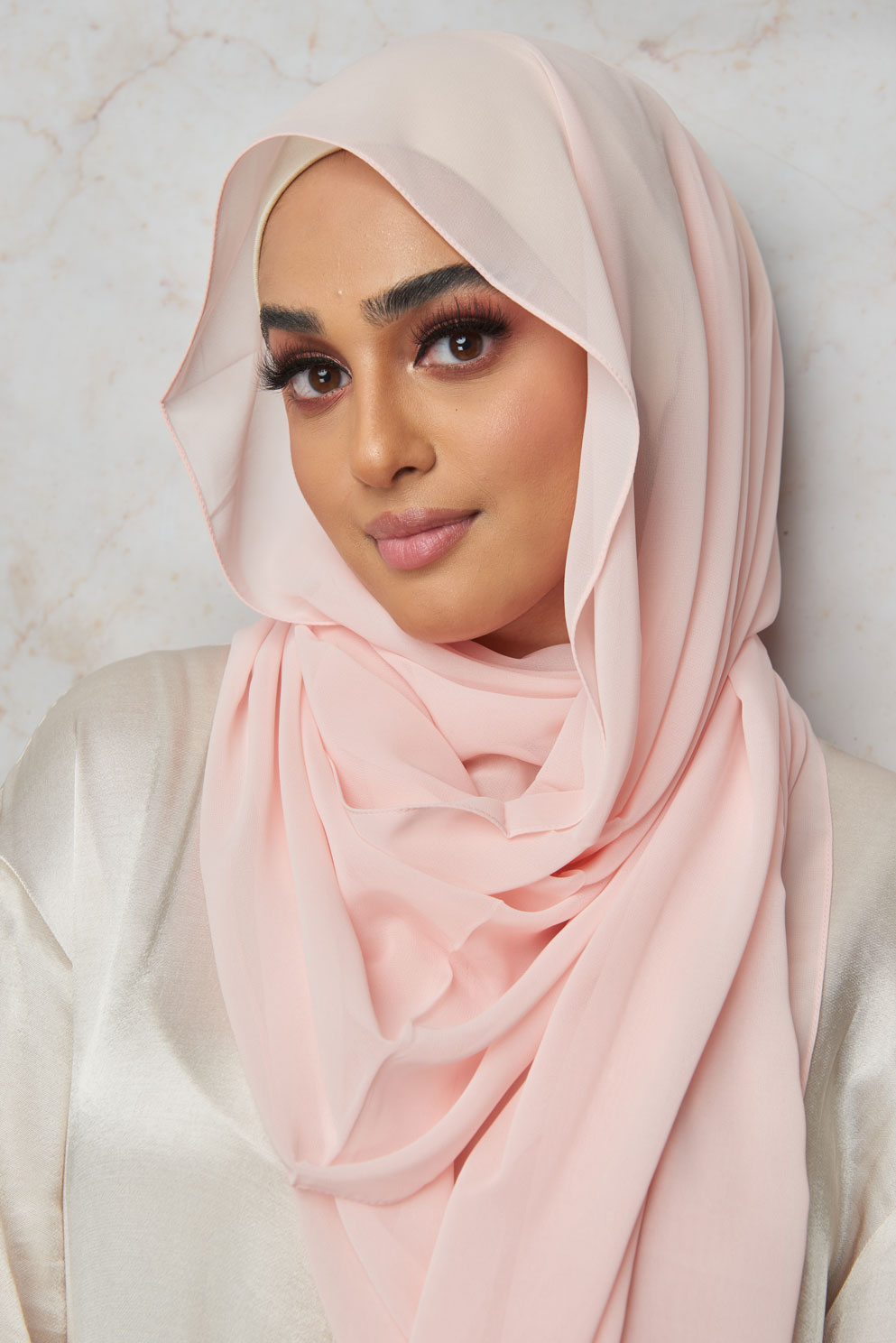 Pink Snow Premium Chiffon Hijab