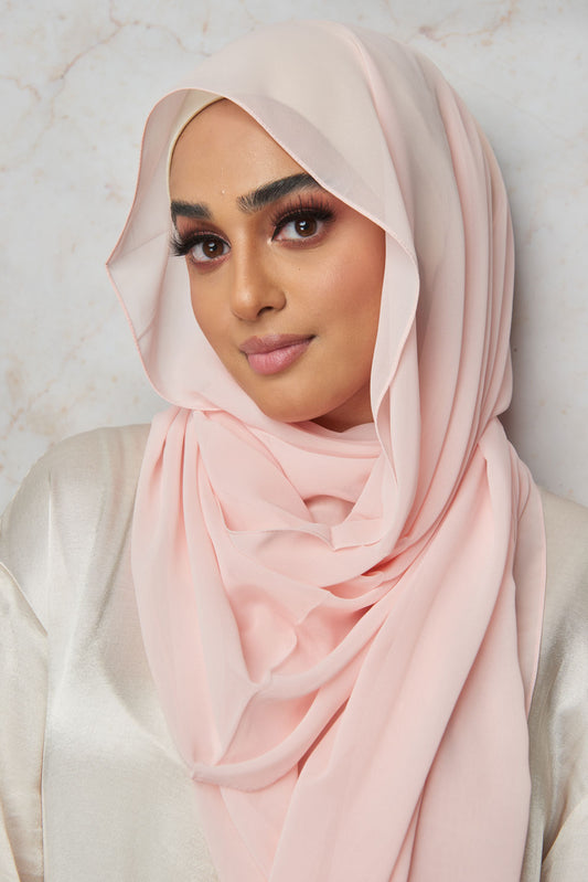 Pink Snow Premium Chiffon Hijab