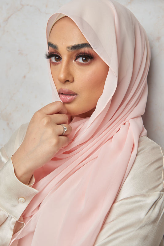 Pink Snow Premium Chiffon Hijab
