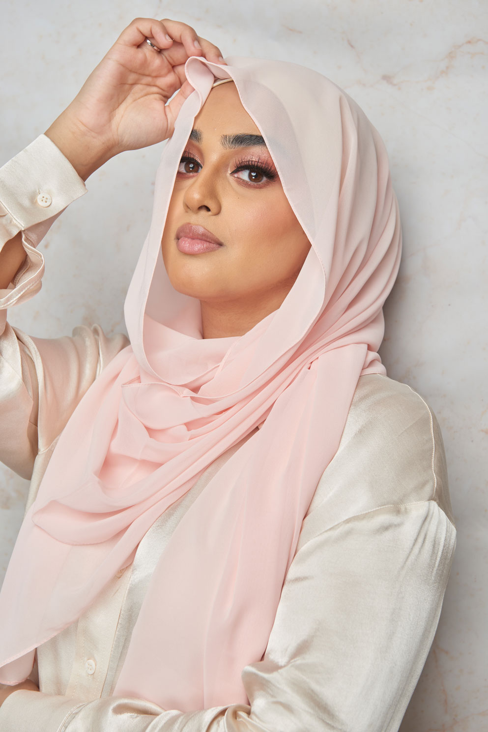 Pink Snow Premium Chiffon Hijab