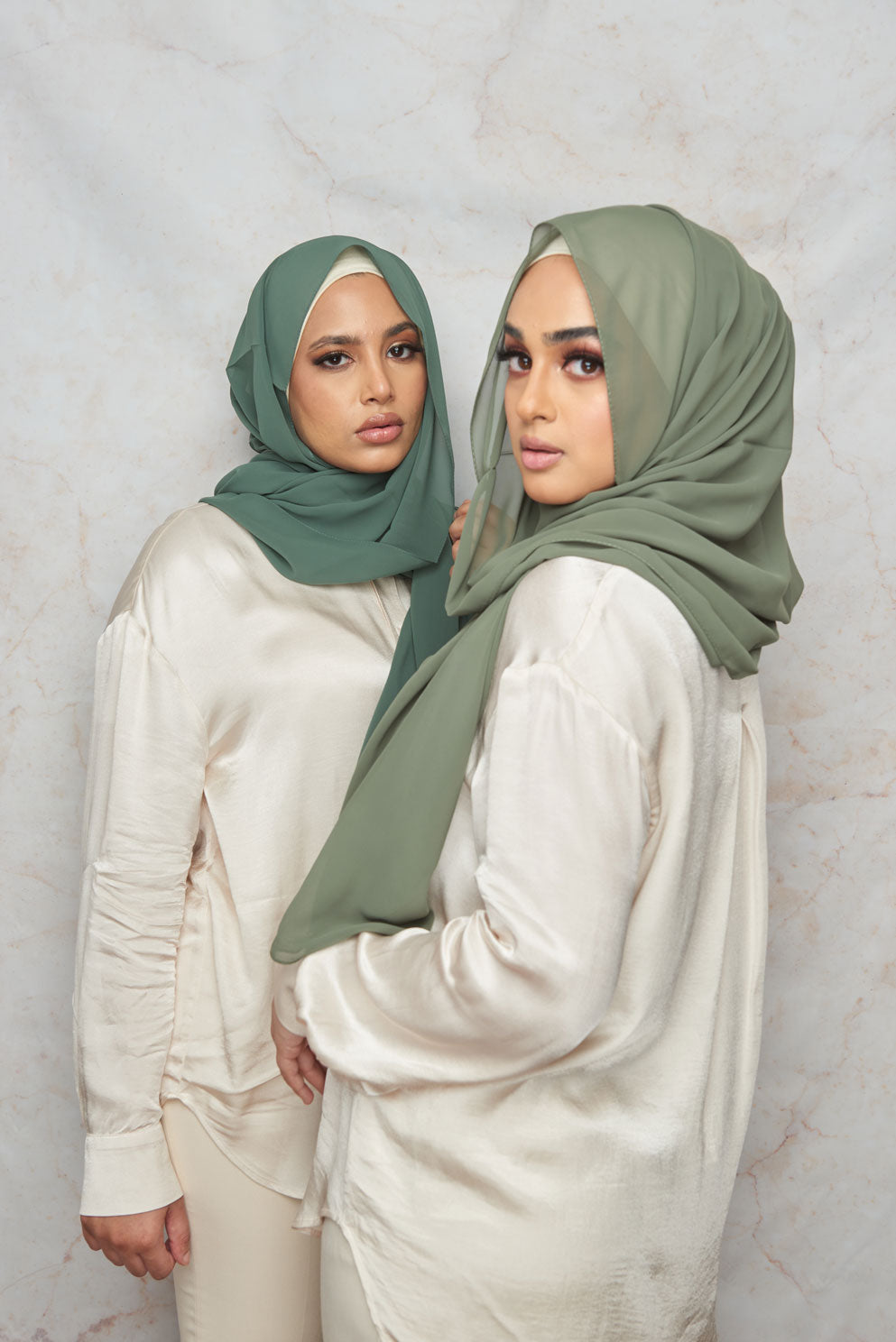 Pale Green Premium Chiffon Hijab