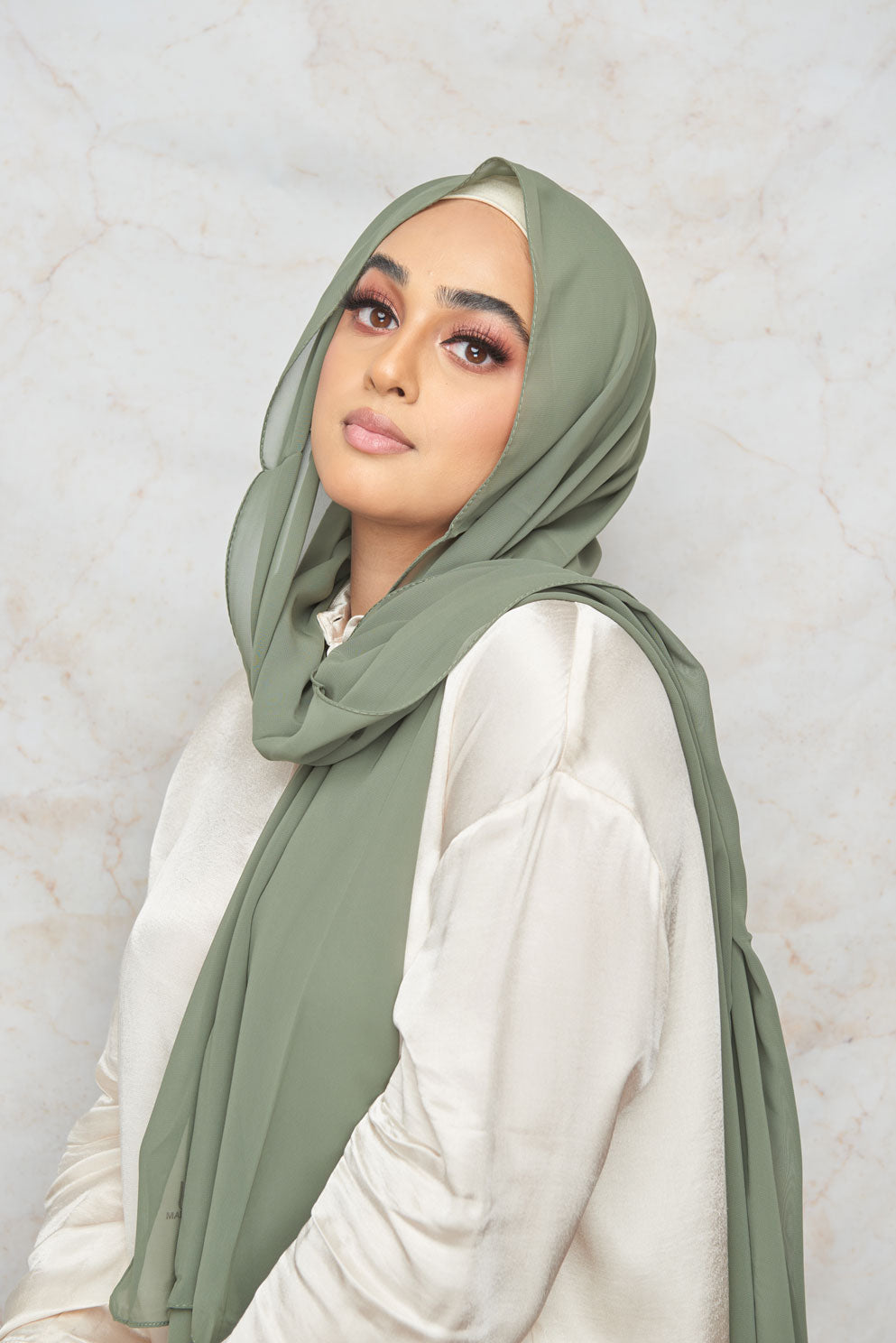 Pale Green Premium Chiffon Hijab