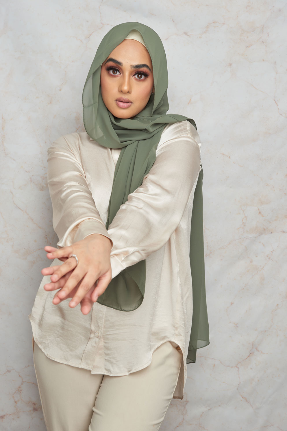 Pale Green Premium Chiffon Hijab