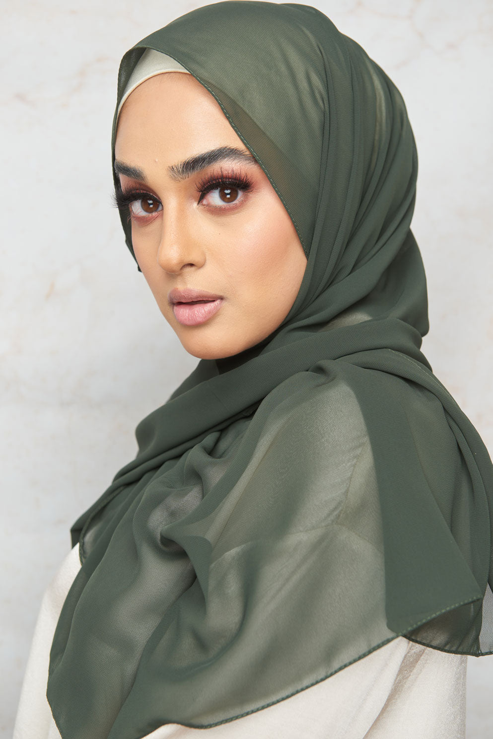 Fir Green Premium Chiffon Hijab