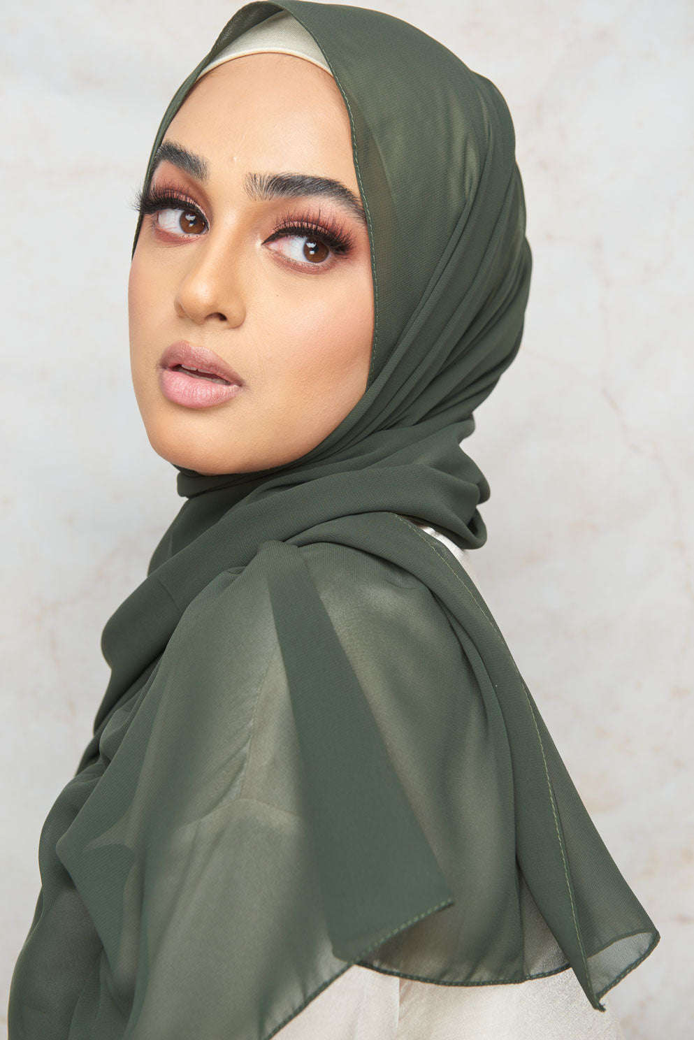 Fir Green Premium Chiffon Hijab