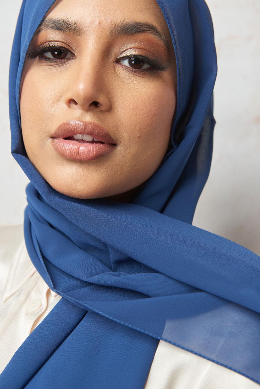 Prussian Blue Premium Chiffon Hijab