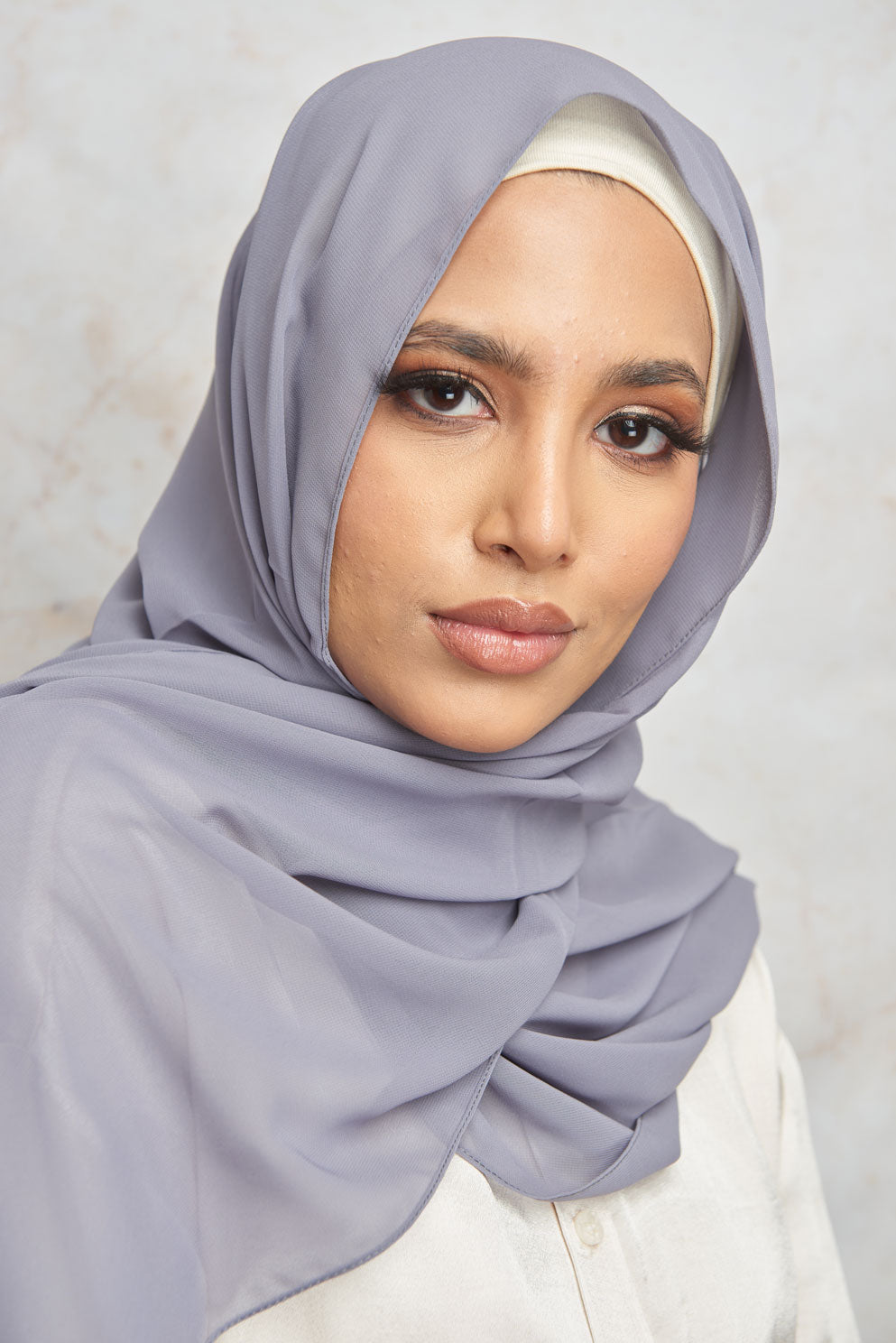 Glacier Grey Premium Chiffon Hijab