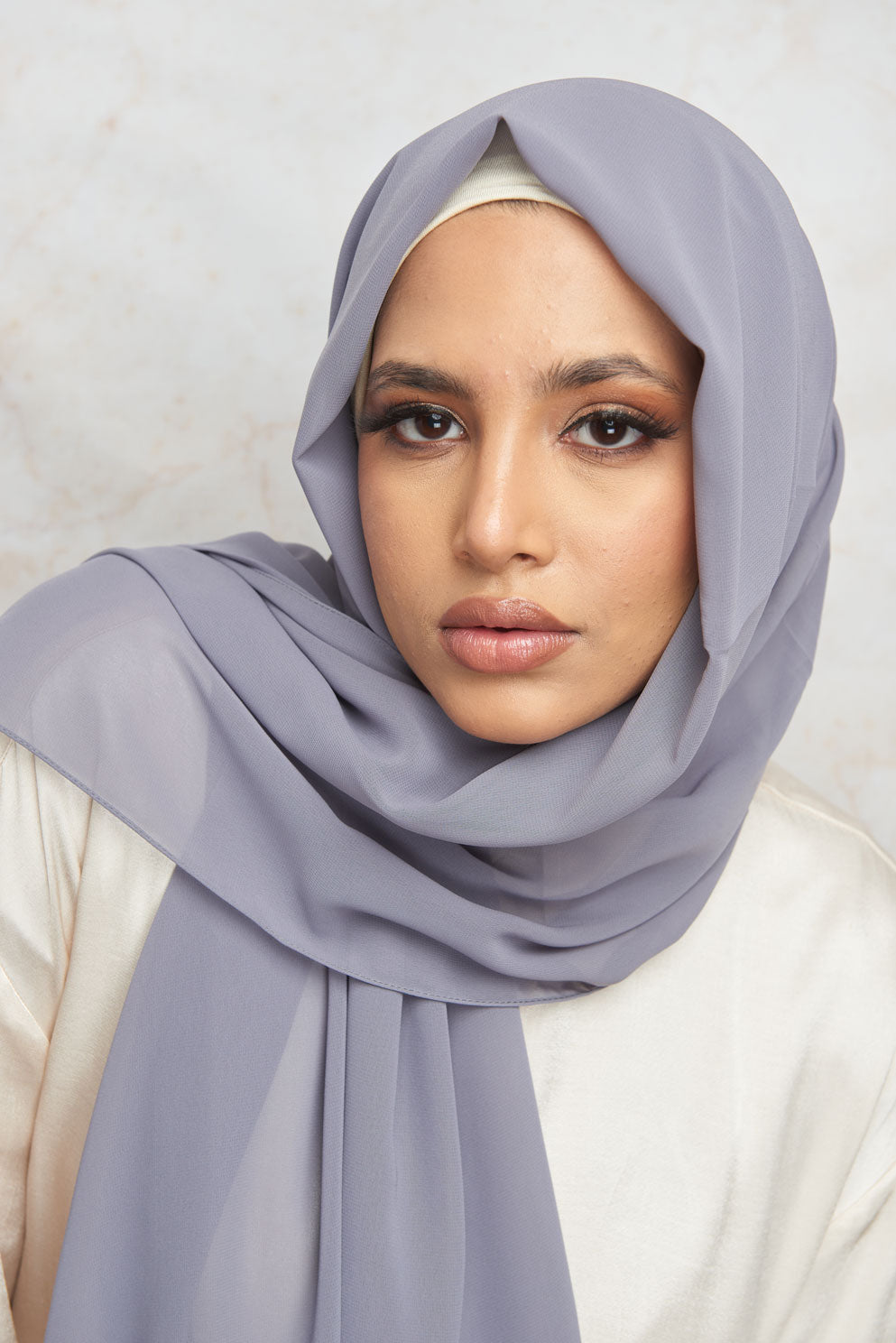Glacier Grey Premium Chiffon Hijab