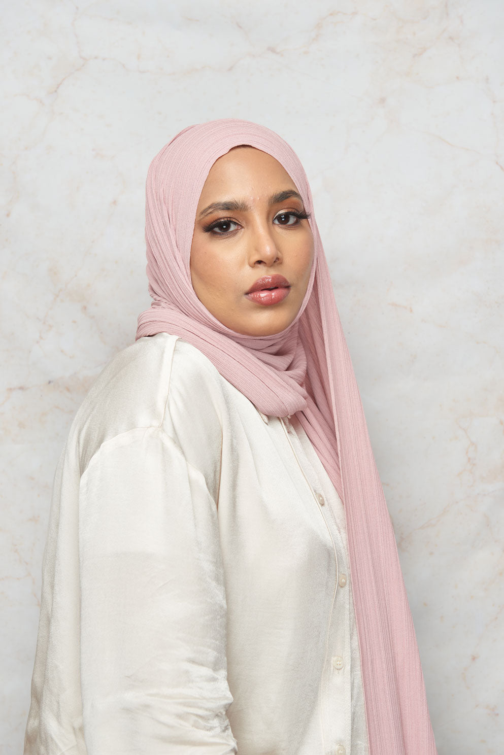Rose Premium Stretch Rib Hijab