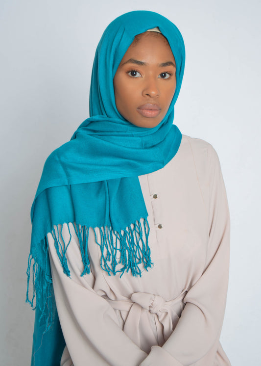 Bondi Blue Pashmina Plain Hijab