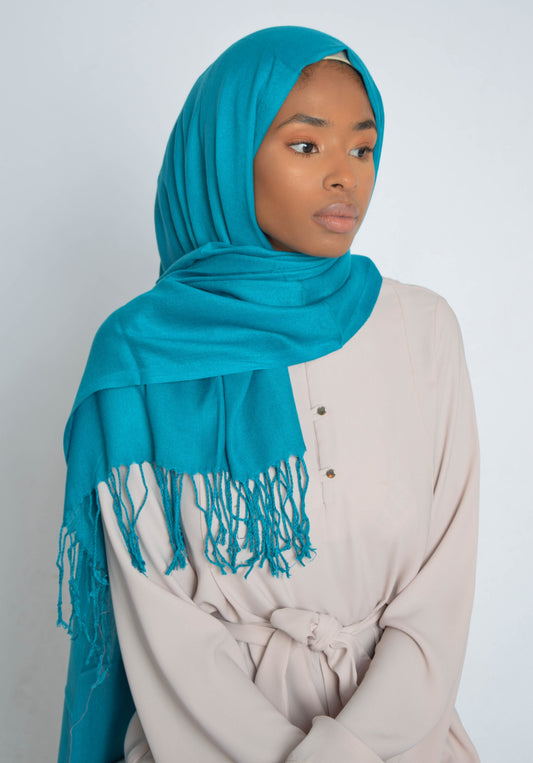 Bondi Blue Pashmina Plain Hijab