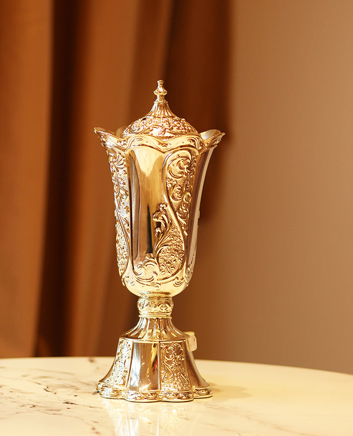 Silver - Decorative Arabian Incense burner Bakhoor Metal Traditional Mabkhara