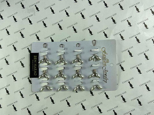 12pcs Stainless Steel Pearl Headed U-Shaped White Clip Headscarf Shawl Scarf Fashion Hat Brooch Muslim Scarf Clips Scarf Accessories Hijab Scarf Pin