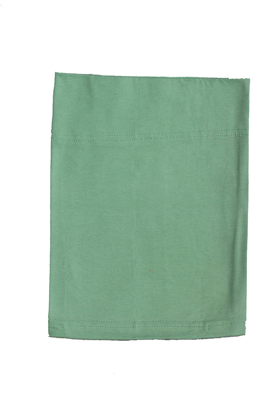 Light green cotton tube hijab cap