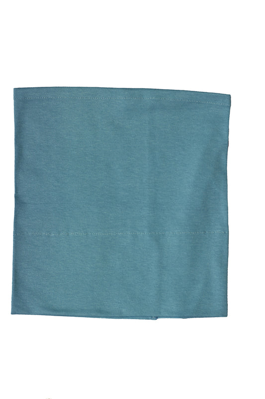 Light blue cotton tube hijab cap