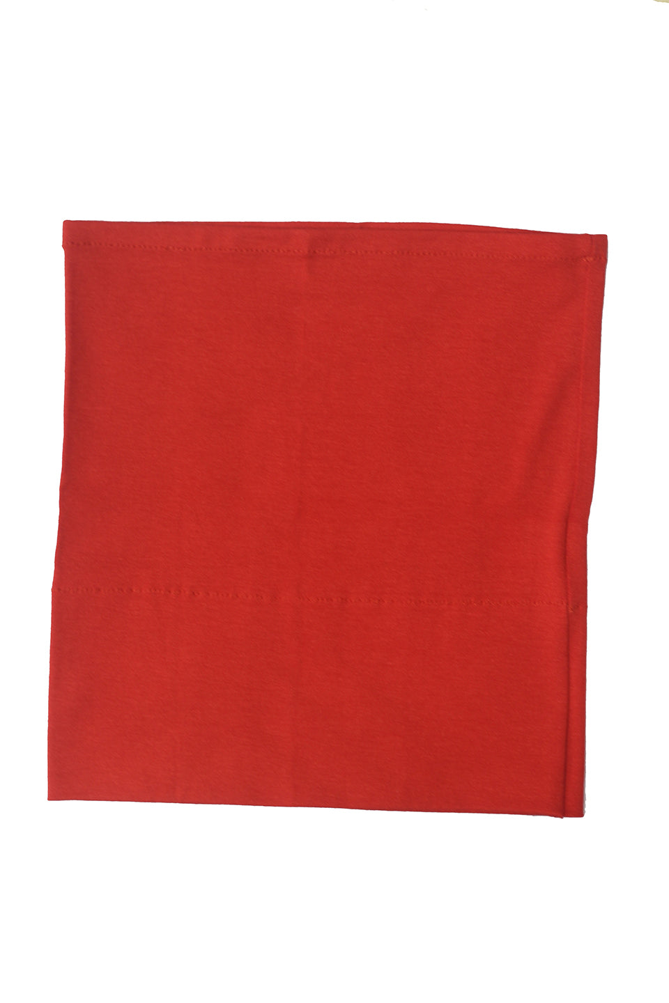 Red cotton tube hijab cap