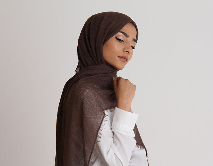 Chocolate Crinkle Hijab