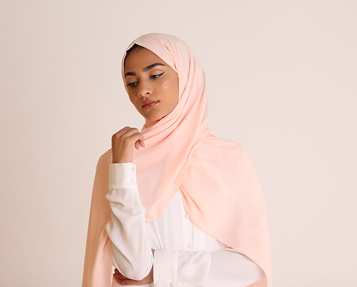 Peach Dream Luxury Crepe Hijab