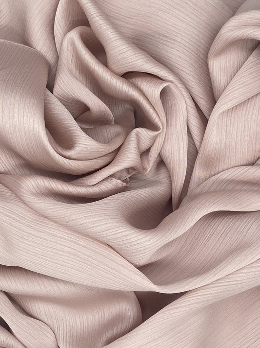 Mocha Luxurious Silky Crinkle Hijab