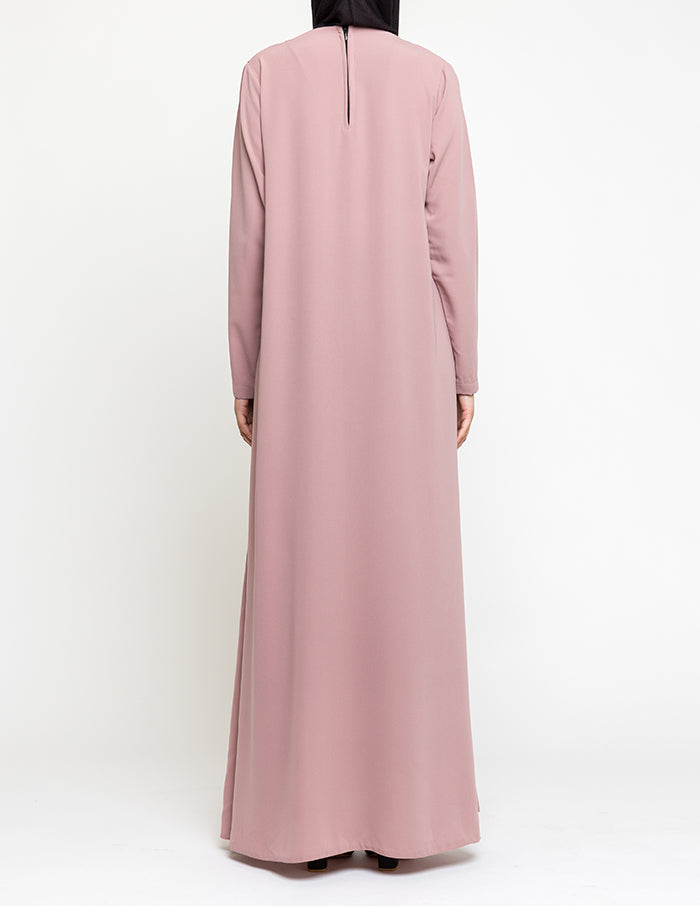 Millennial Pink Plain Customised Abaya