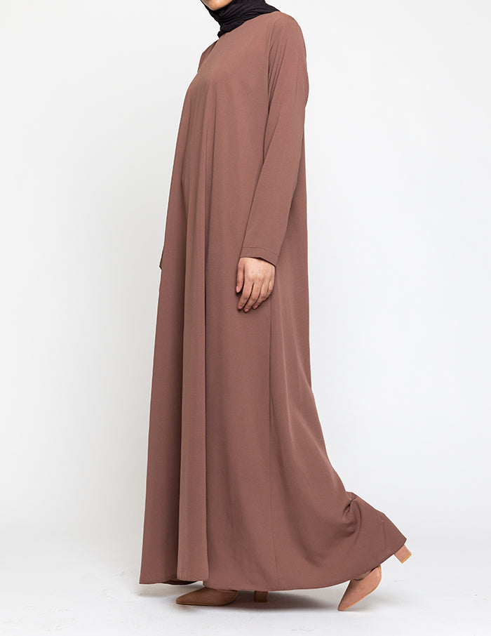 Cocan Bean Plain Customised Abaya