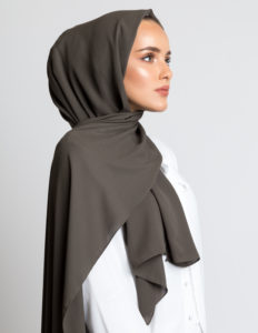 Deep Sage Luxury Crepe Hijab