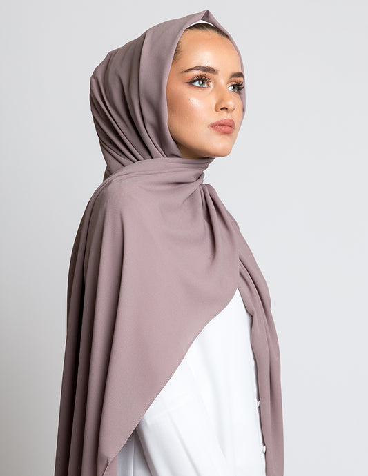 Pastel Violet Luxury Crepe Hijab