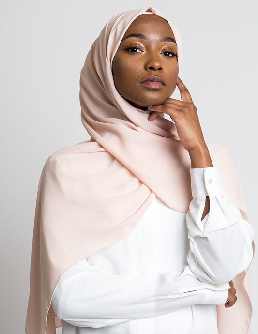Mushroom Luxury Crepe Hijab