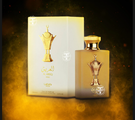 AL AREEQ GOLD BY LATTAFA PRIDE Unisex EAU DE PARFUM NATURAL SPRAY 100ML