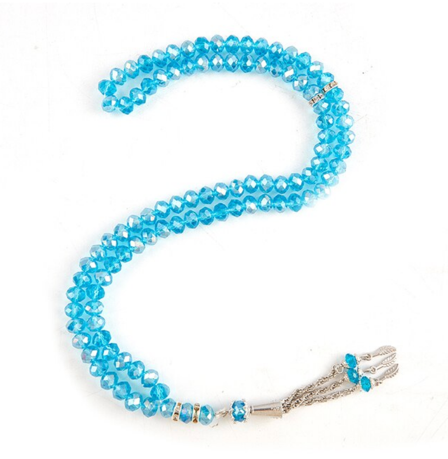 Crystal Prayer Beads Crystal Bracelets Tasbih Tasbeeh Masbaha Bracelet Islamic Muslim TASBEEH 8mm 99 Beads