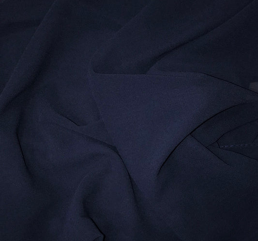 Navy Blue Basic Georgette Hijab