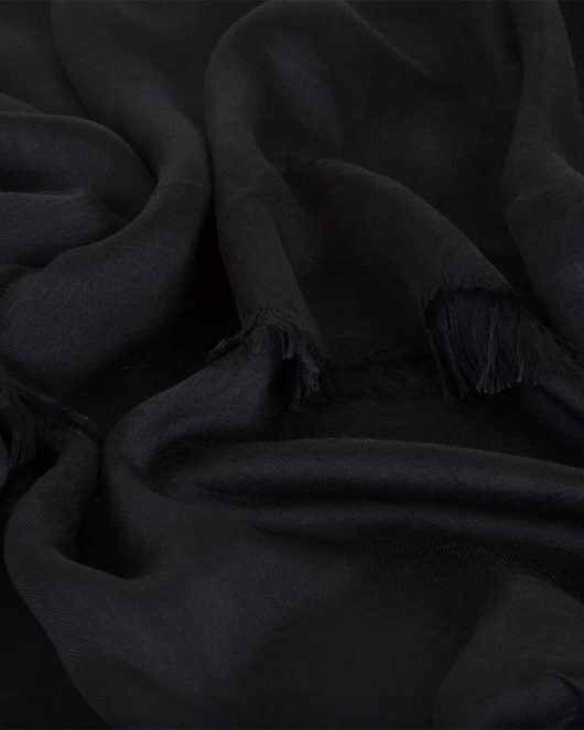 Black Silk Hijab