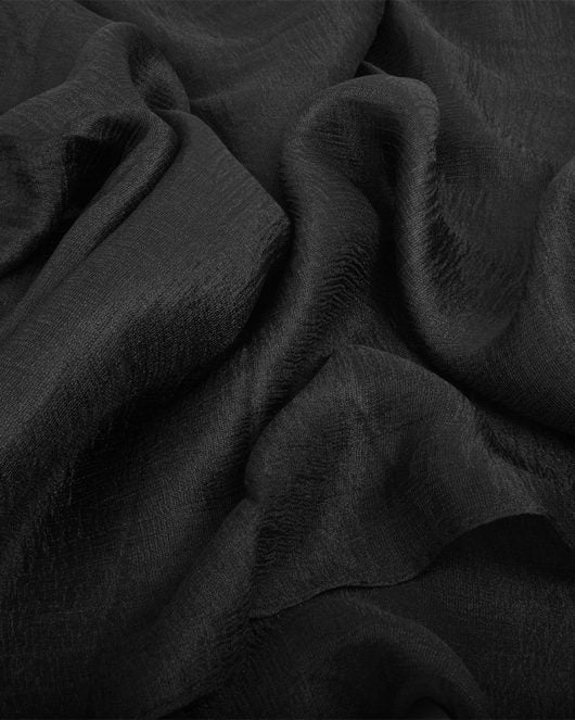 Black Satin Silk Hijab