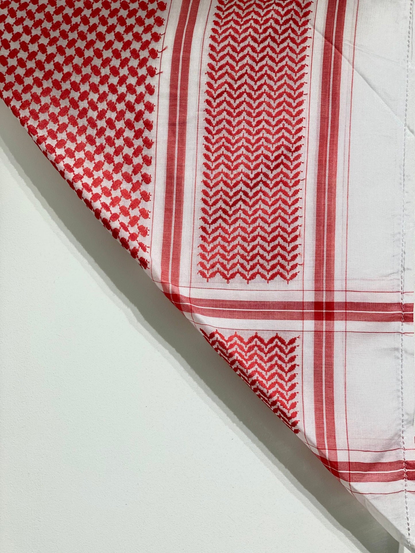 Red & White Arabic Men Scarf