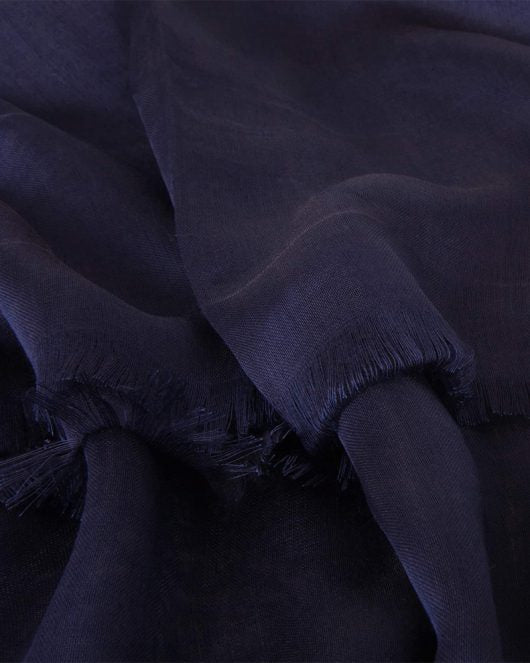 Navy Silk Hijab