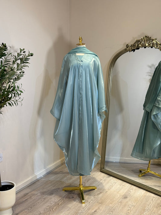 Khaloud 3 Piece Abaya With Satin Under Layer